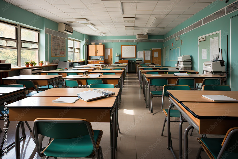 classroom in school classroom in school