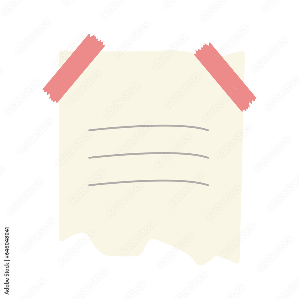 Cute memo template. A collection of striped notes, blank notebooks, and torn notes used in a diary or office. Cute memo template. A collection of striped notes, blank notebooks, and torn notes used in a diary or office.