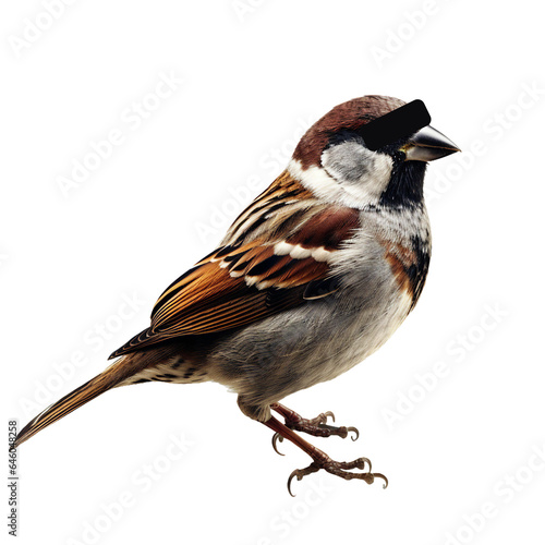 Sparrow. isolated object, transparent background