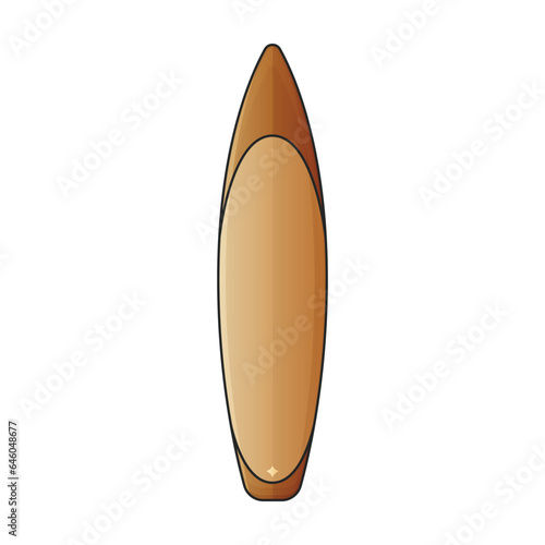 Surfboard vector icon.Color vector icon isolated on white background surfboard.