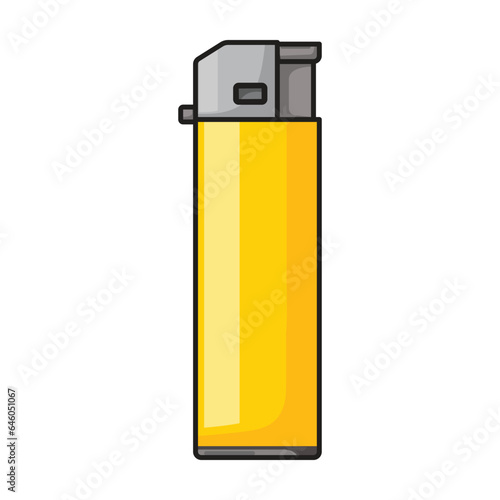Lighter vector icon.Color vector icon isolated on white background lighter .