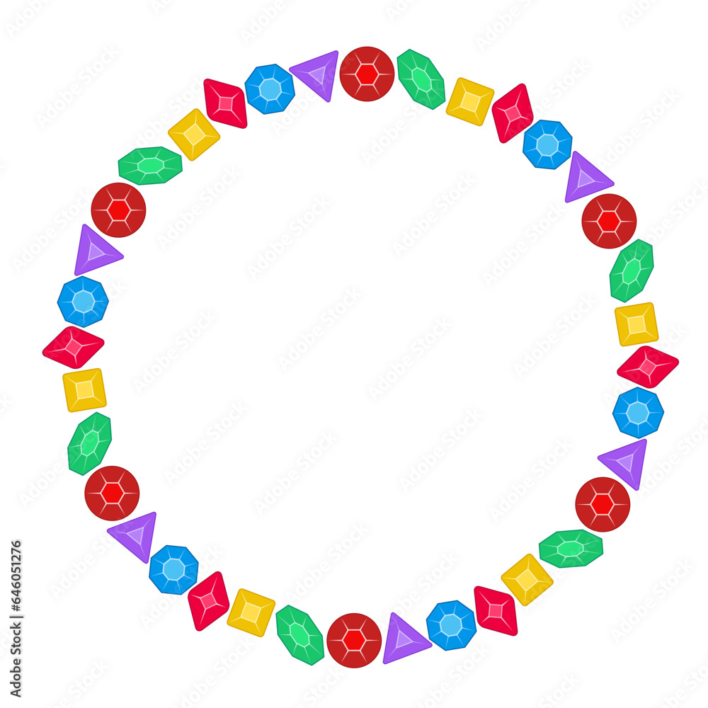 ruby, sapphire, emerald, diamond art drawn frame ruby, sapphire, emerald, diamond art drawn frame