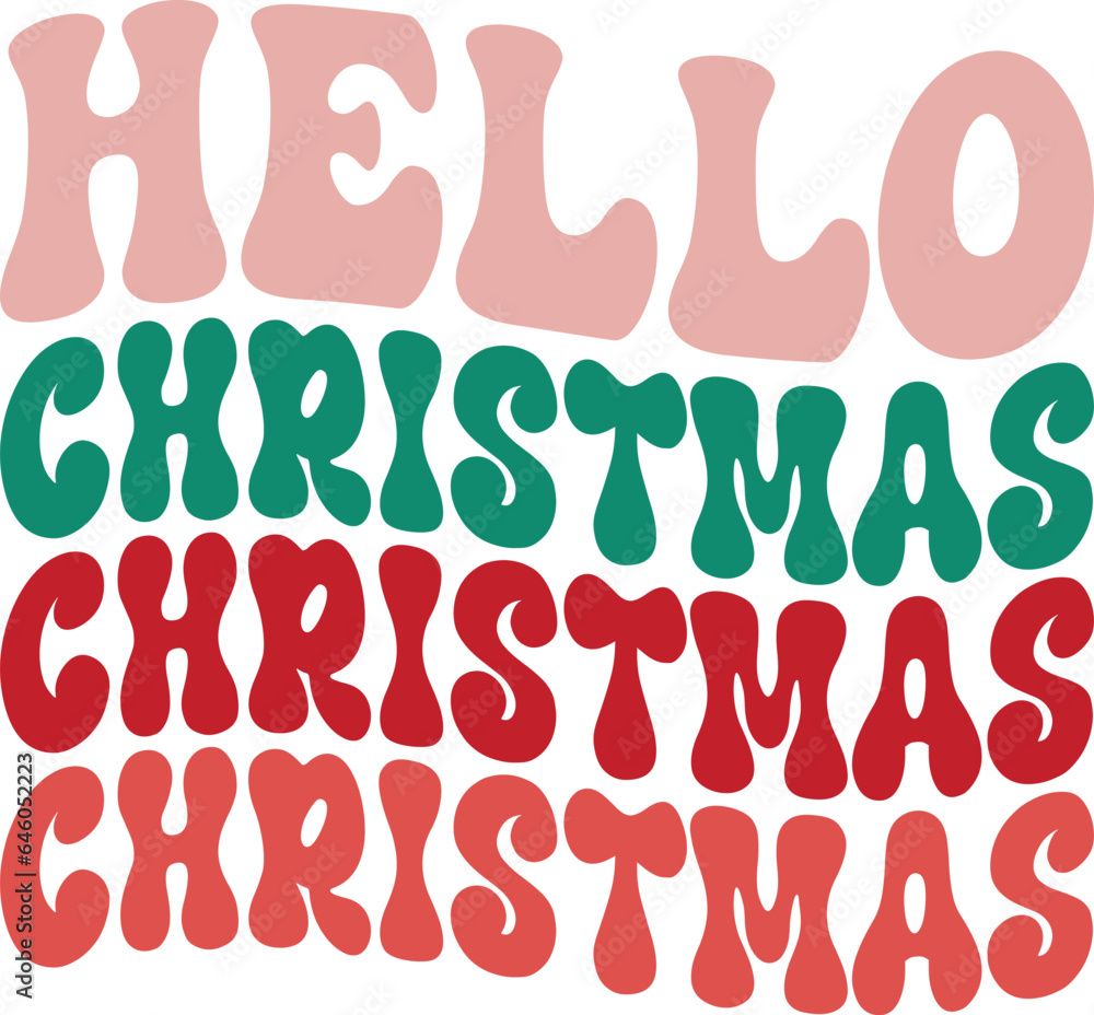 christmas retro svg design and eps file christmas retro svg design and eps file