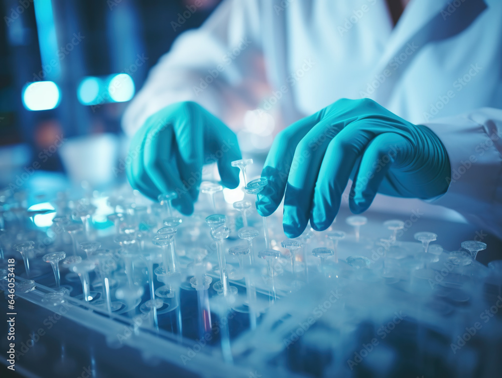 Scientist working in laboratory Scientist working in laboratory