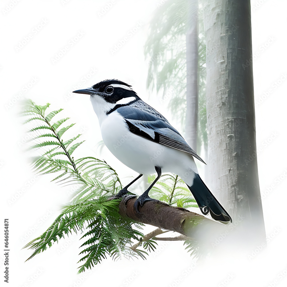 Obraz premium Amazing Bird On Forest AI Generated