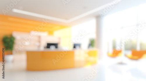 blurred office lobby reception building background, defocus luxury clinic hospital corridor, modern hotel entrance hall interior backdrop Ai generated