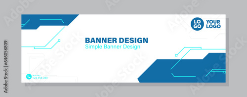 Modern banner in futuristic style.web banner templates, information protection, big data, Scientific, technology and technical concept.