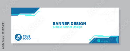 Modern banner in futuristic style.web banner templates, information protection, big data, Scientific, technology and technical concept.