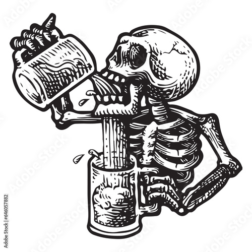 Drunk skull