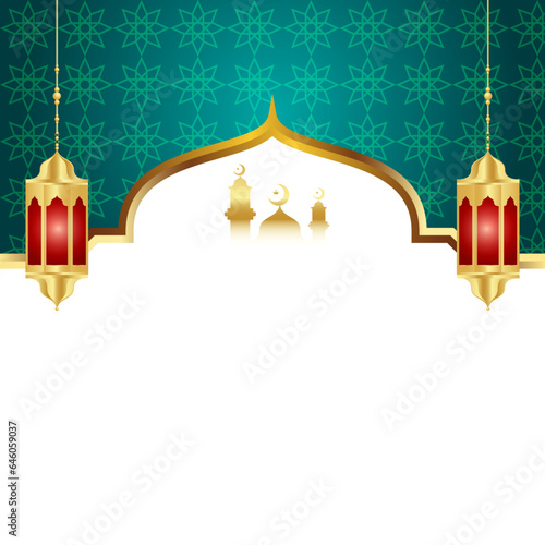 Arabesque ramadan ramazan with ramadhan lantern ornamental islamic background eid mubarak