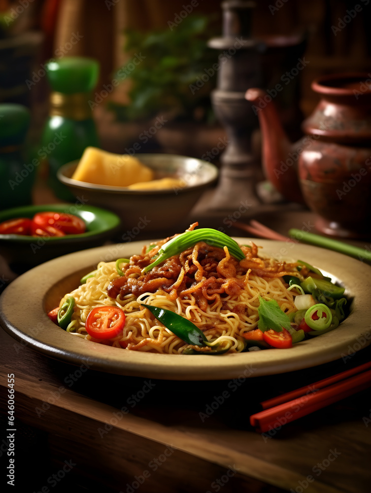 noodles with vegetables