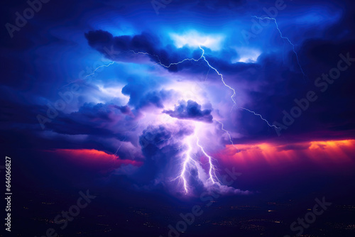 Electric Storm Paints Neon Skies