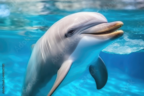 Elegant Dolphin Swim © Andrii 