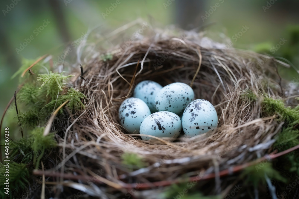 Hidden Treasures: Eggs in a Natural Haven Hidden Treasures: Eggs in a Natural Haven