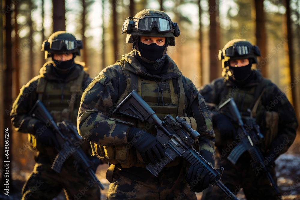 Special Ops Soldiers in NATO Uniforms