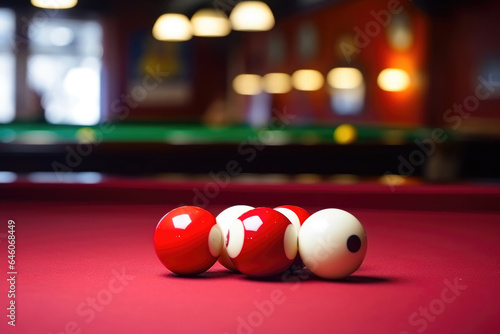 Pool Table Set for Competition