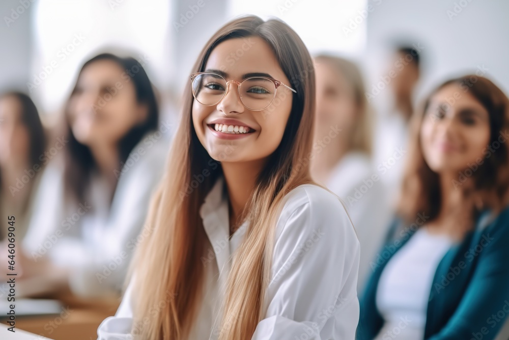 student education class lecture university college school classroom study woman group learning young lesson studying man female sitting classmate learn generative ai student education class lecture university college school classroom study woman group learning young lesson studying man female sitting classmate learn generative ai