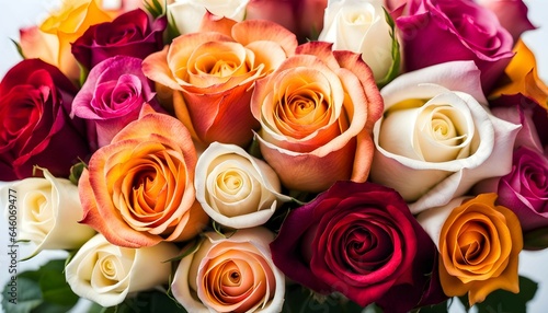 colorful rose bouquet