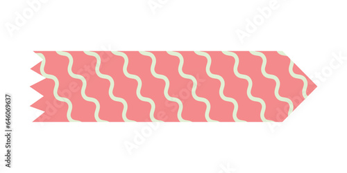 Cute Washi Tape. Colourful scrapbook stripes, sticky label tags and decorative scotch strip. Border elements, paper sticker tape racy vector design