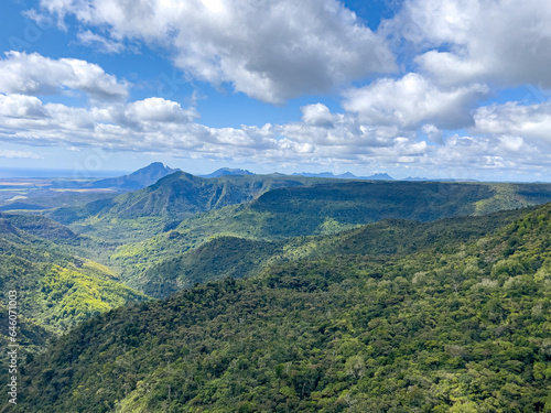 Landscape of Black River Gorges biosphere reserve  Mautritius