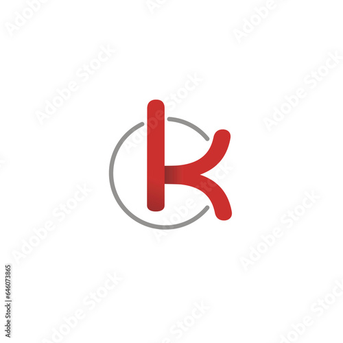 Modern K Symbol, K sign vector illustration, 3D K logo for branding Unique K emblame photo