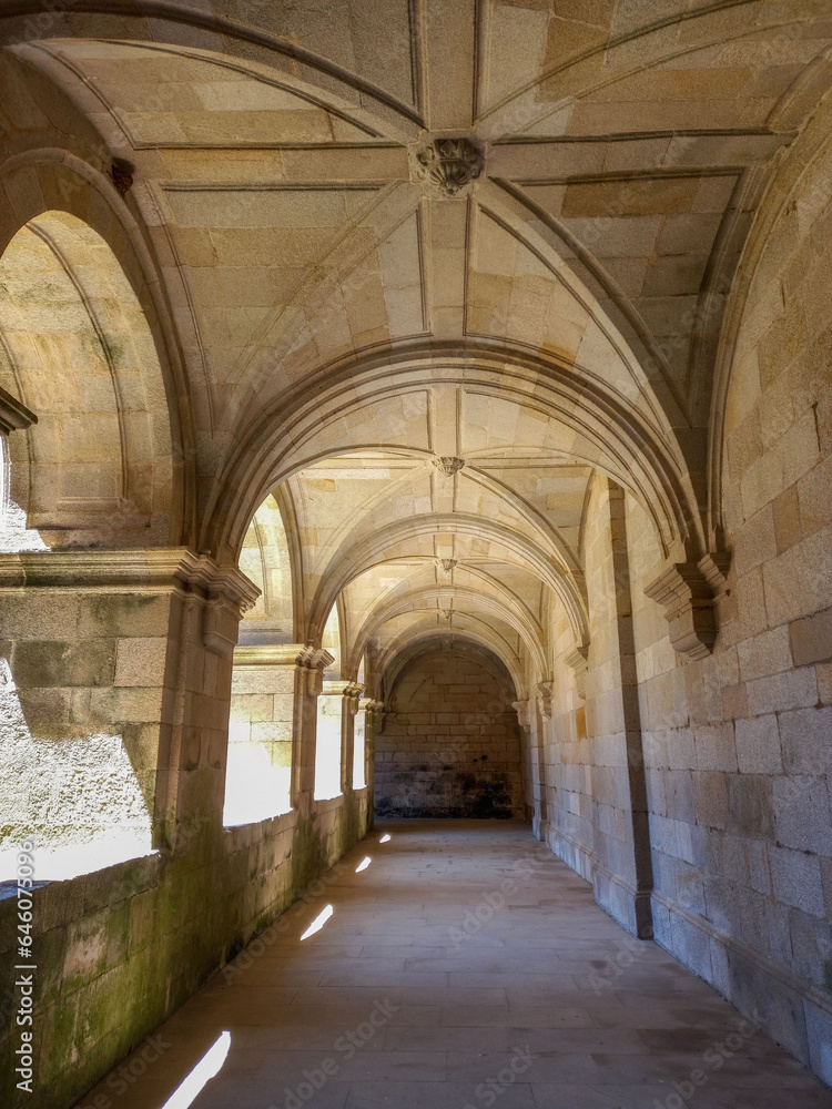 Inside Monastery of Santa Maria in Sobrado dos Monxes (Galicia, Spain)