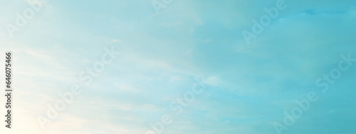sunny sky blue light watercolor background. Aquarelle painting brush effect card paper textured canvas cloudy smoke space for text, entertaining card, template. aquamarine color graphics illustration