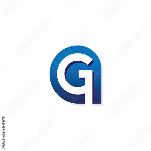 Modern looking G symbol  G sign vector  3 D logo  brand logo  G luxury icon  unique G emblem