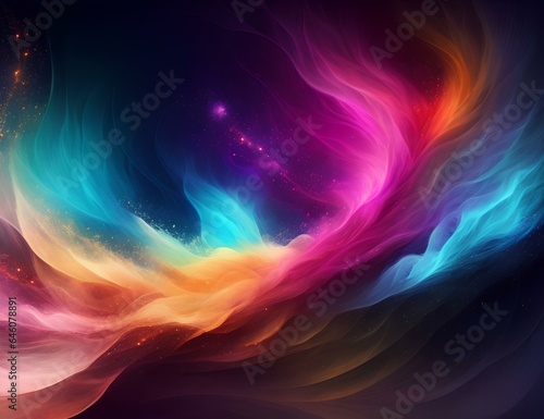 abstract background with glowing lines representing dreams and the immagination