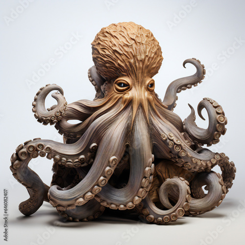 wooden octopus