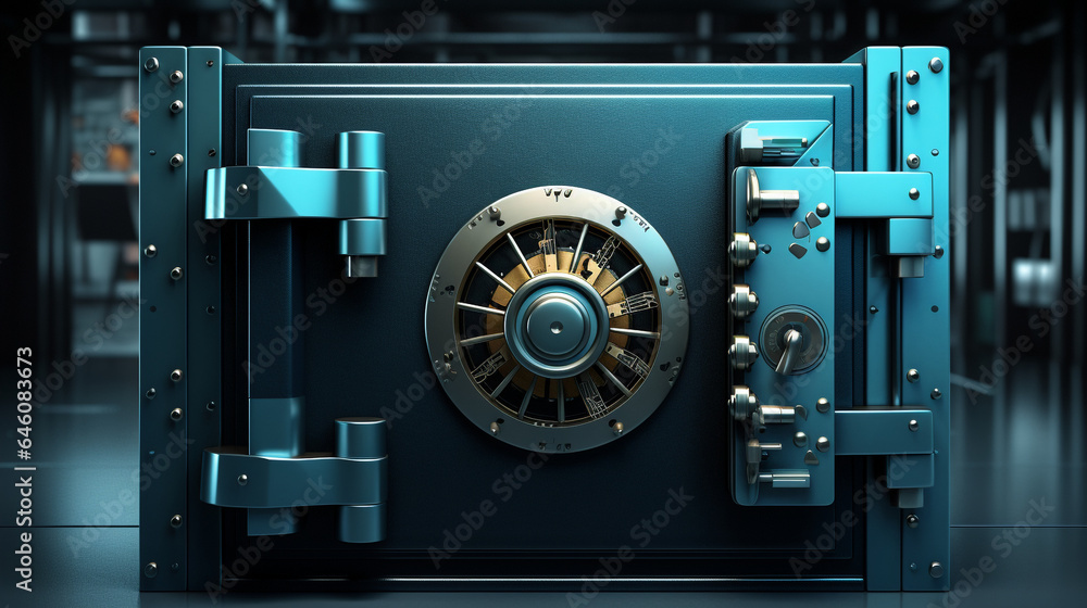 heavily guarded bank vault, with generative ai heavily guarded bank vault, with generative ai