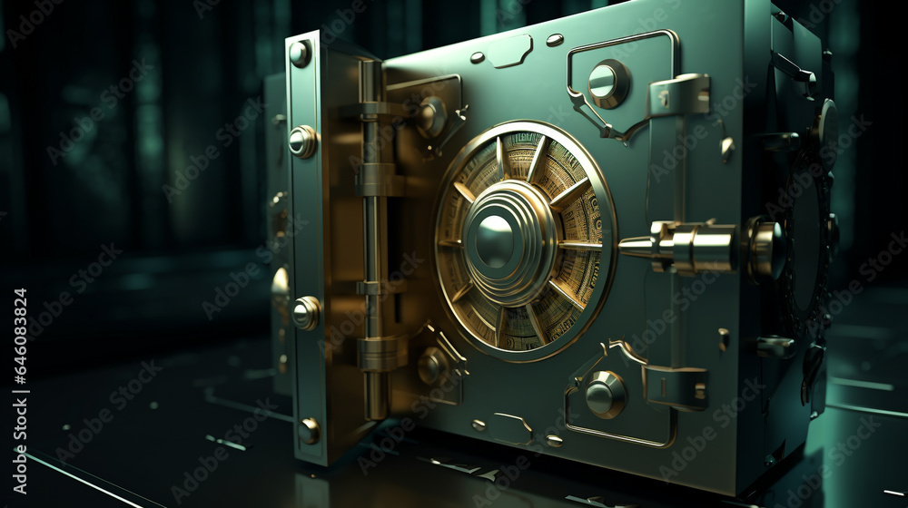 heavily guarded bank vault, with generative ai heavily guarded bank vault, with generative ai