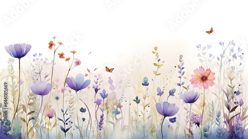 spring background with flowers design 
