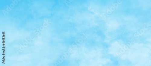 fresh and shiny blue sky background with tiny clouds, clear and panorama view of clouds in the blue sky, Horizon Spring Sky cloudscape in blue, clouds floating in the air on blue sky.