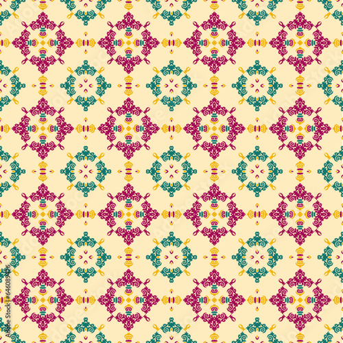 Seamless geometric ethnic patterns can be used for background, clothing, fabric, textile, packaging, knitwear. Ethnic design in nomad style.