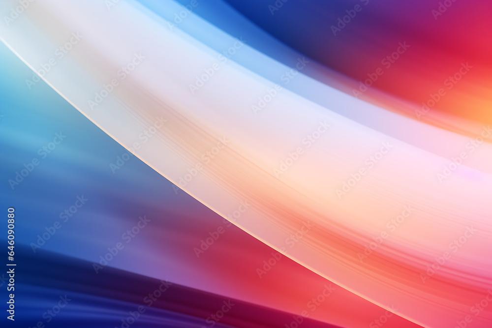 Obraz premium multi-colored abstract background, smooth lines, waves, rainbow color,AI_Generated