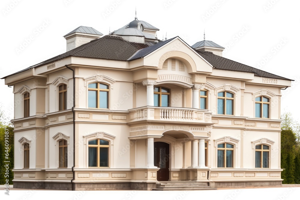 A beautiful historical building with a baroque design and a yellow exterior stands in a European city, representing rich cultural heritage and architectural beauty. A beautiful historical building with a baroque design and a yellow exterior stands in a European city, representing rich cultural heritage and architectural beauty.