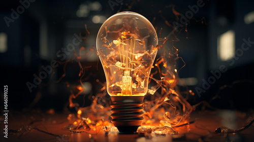 idea in broken lamp inspiration bright