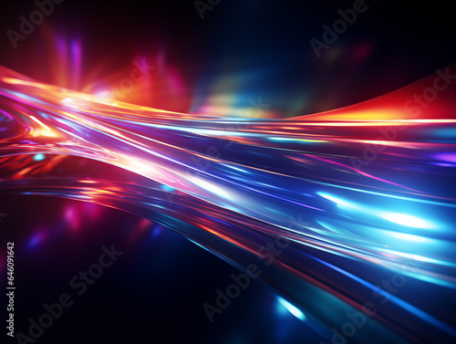 Abstract colorful modern light futuristic effect background, cyberspace and technology concept