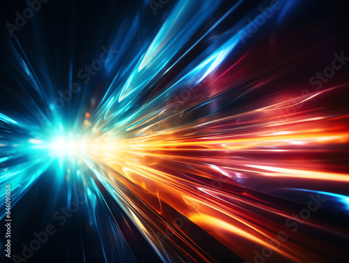 Abstract colorful modern light futuristic effect background, cyberspace and technology concept