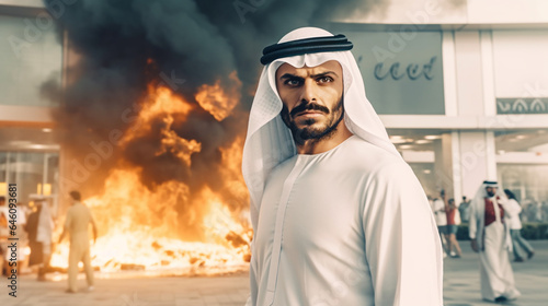 An Arab man or Arab or Saud...