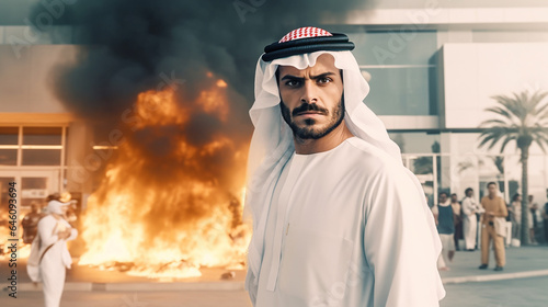 An Arab man or Arab or Saud...
