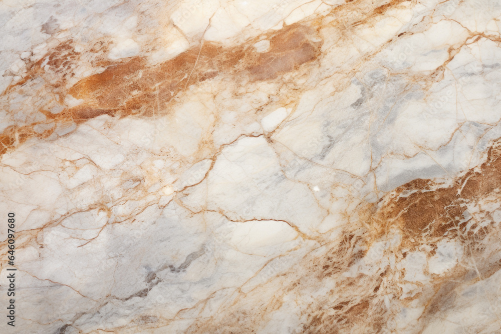 White and Tan Orange Marbling Stone Granite Backdrop - Modern Design, Generative AI