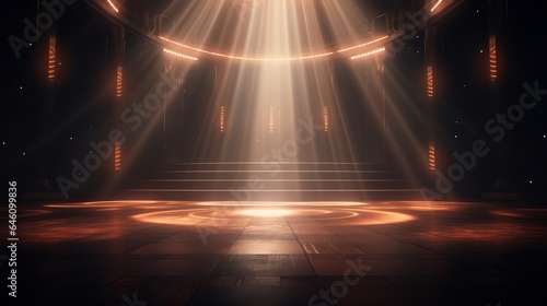 concept of a stage with a spotlight