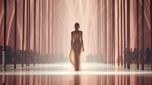 fashion runway blurred and out of focus photo