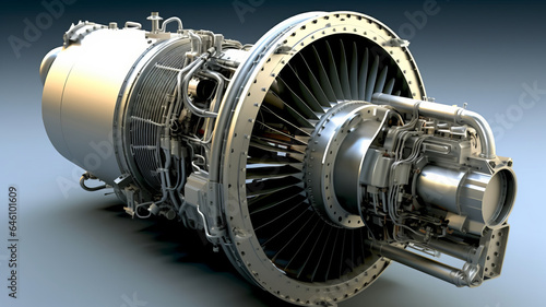 Turbine Engine Profile. Aviation Technologies.generative ai