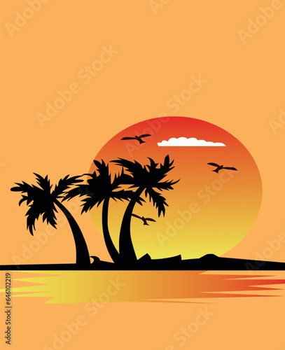 Um lindo por do sol