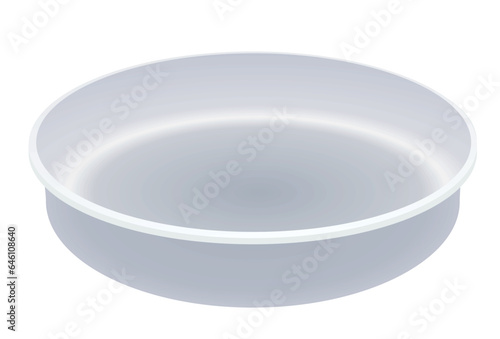 Metal baking pan. vector illustration