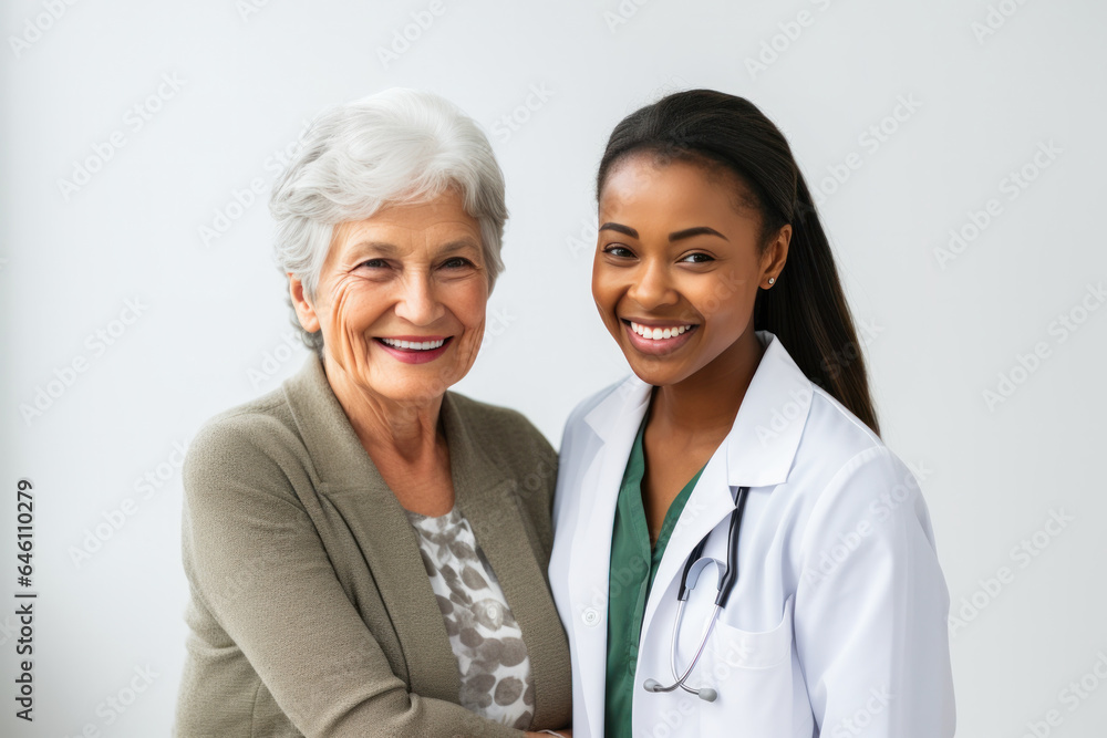 smiling doctor and her patient 