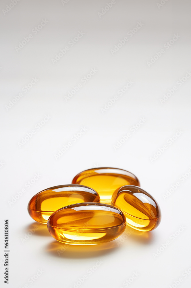 Vitamin e. Fish oil capsules on white background. Copy space for your text, high resolution product. Vitamin e. Fish oil capsules on white background. Copy space for your text, high resolution product.